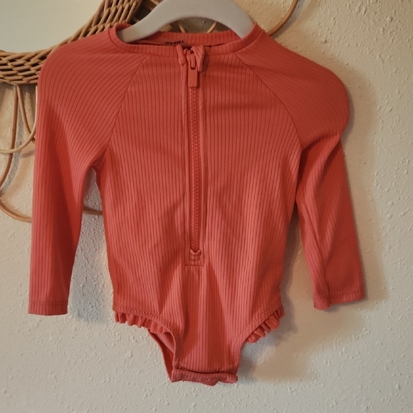 Old Navy Other - Old Navy Coral Ribbed Swimsuit